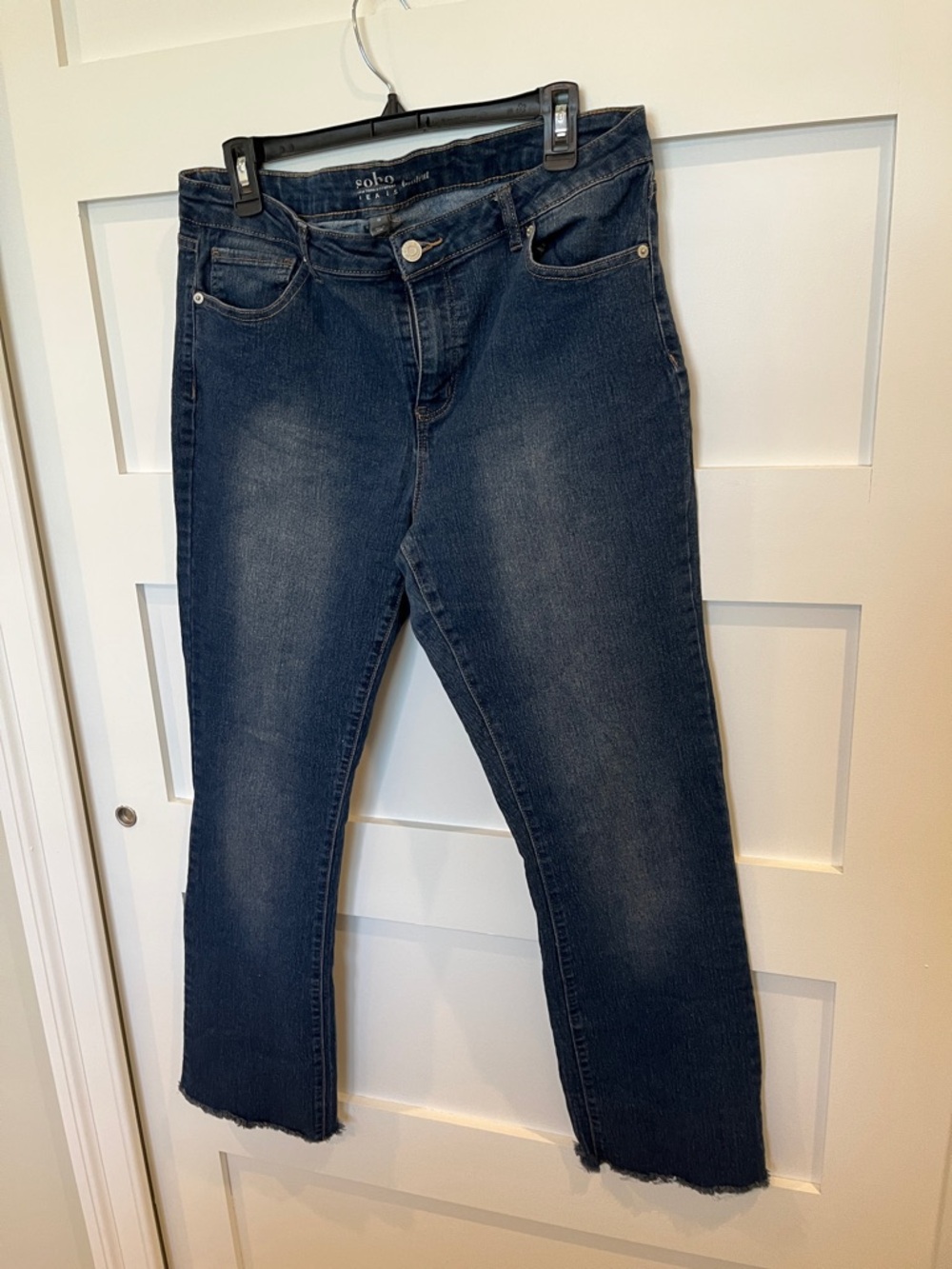 New York & Company Dark Indigo Straight Leg Jeans